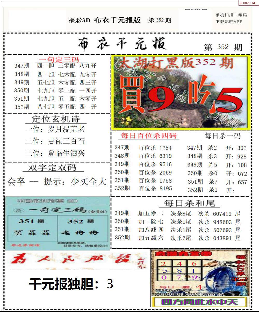 中彩网3d走势图综合版中彩网3D走势图
