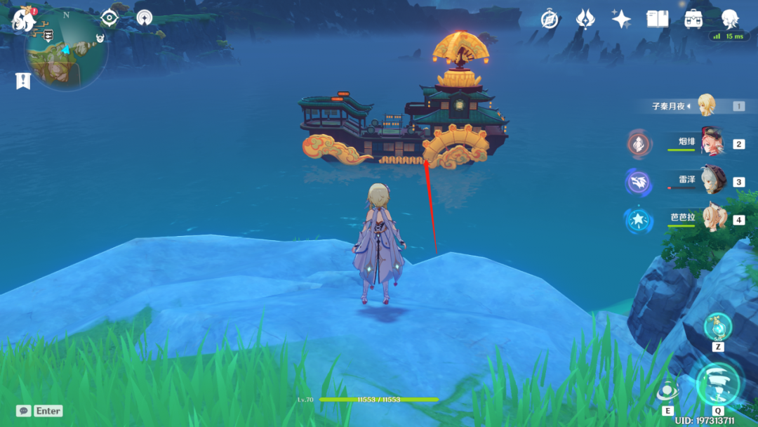 原神怎么下船上岛原神下船攻略