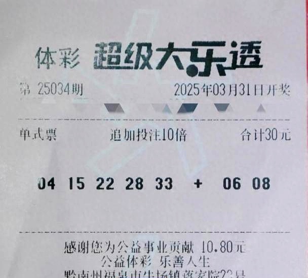 大乐透最新彩票结果揭晓