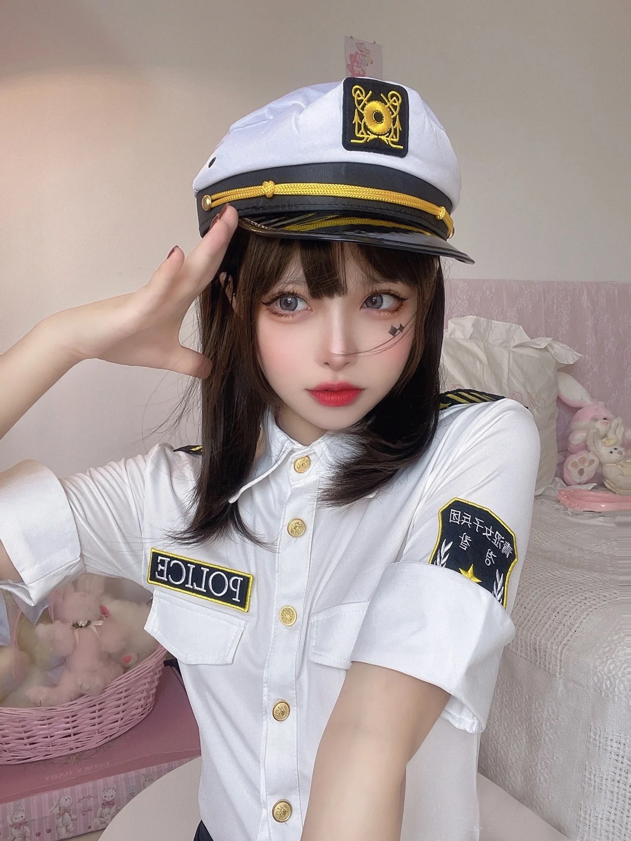 警察变装视频变装女警，警界新星
