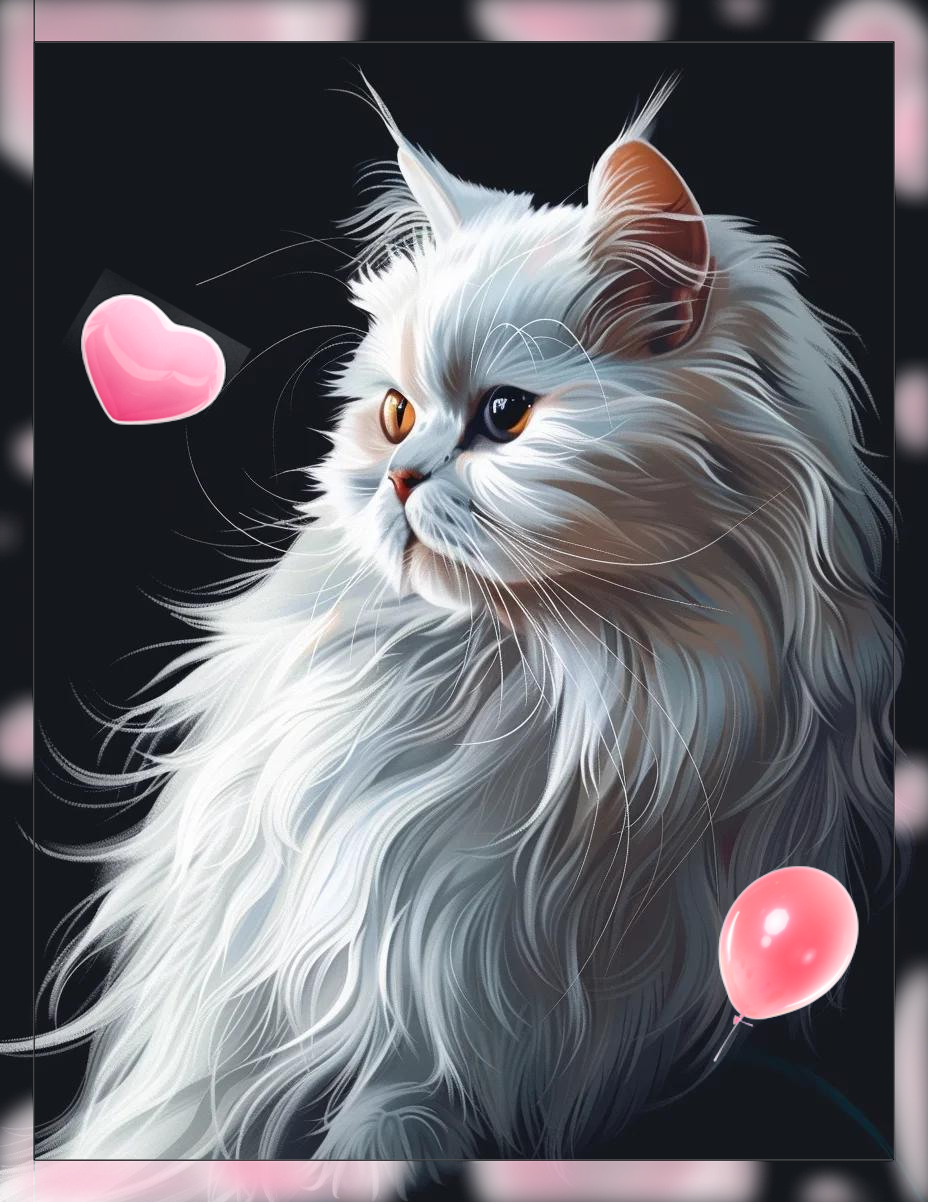 3d猫代表什么数字3D猫，神秘世界的萌宠-第2张图片