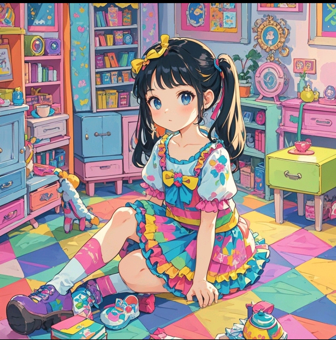 少女漫画无插画色彩大全少女漫画之全彩无翼，探索梦想与色彩的交织-第1张图片
