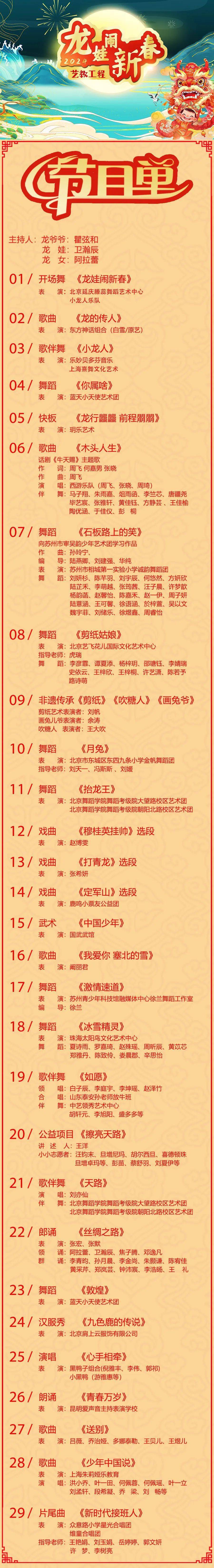 北京卫视春节晚会2021北京卫视春节晚会2023年节目单-第2张图片