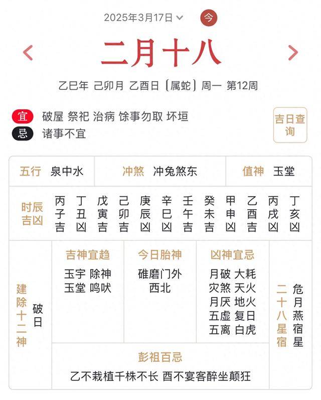 2020年4月17日黄历