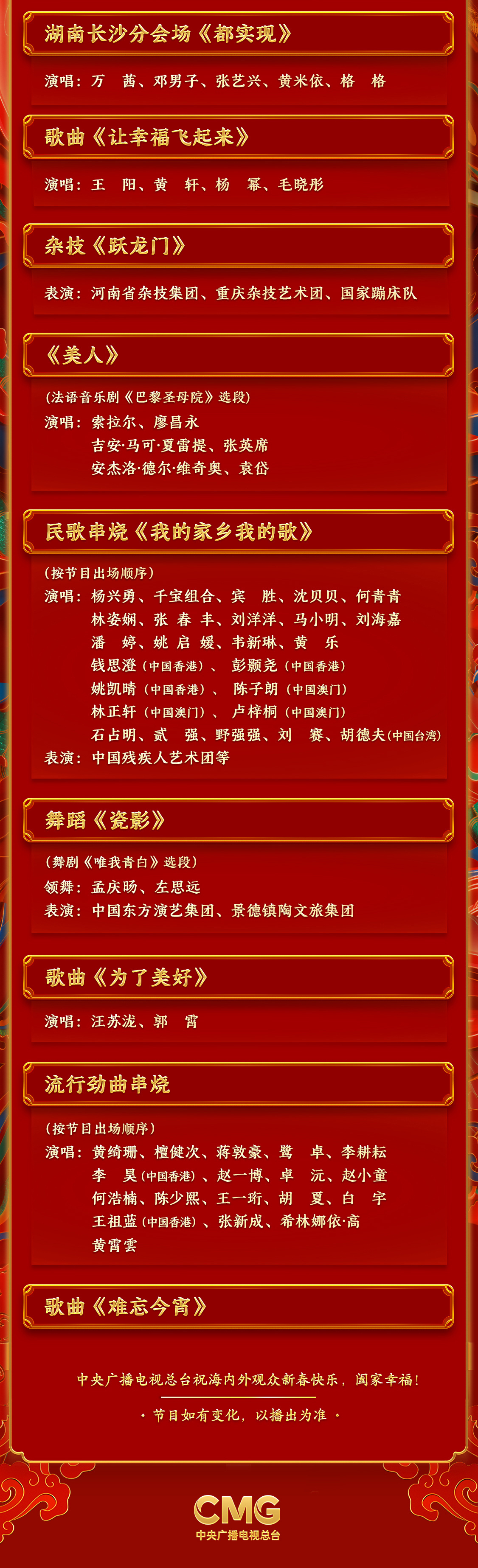 北京卫视春晚节目单公布2023北京卫视春晚节目单公布2023，璀璨盛典即将开启-第2张图片