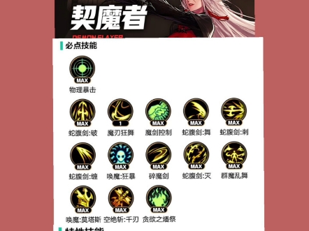 DNF契魔者刷图加点攻略