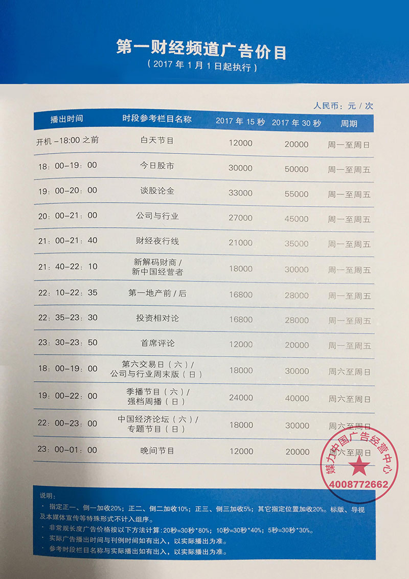 第一财经频道节目表-第1张图片