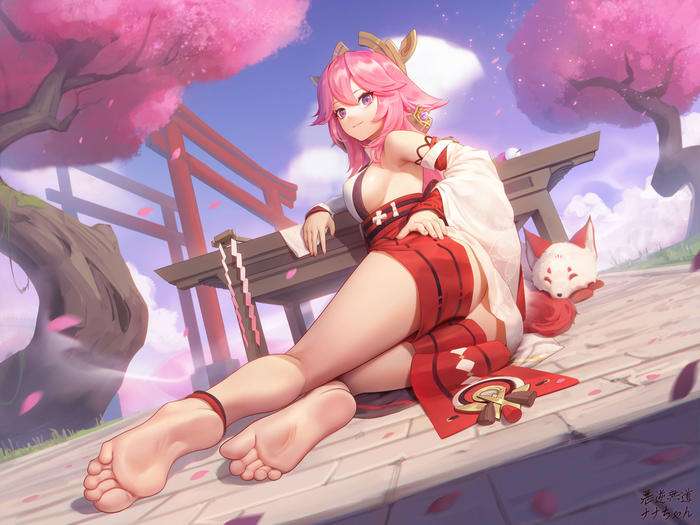 八重神子流白色乳液，神秘之液的美妙之旅-第1张图片