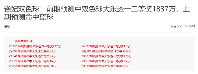 双色球免费预测专家双色球免费预测专家文章-第1张图片