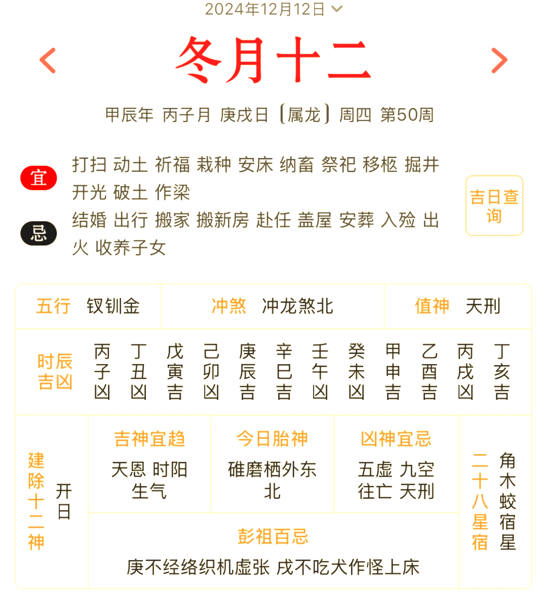 黄道吉日2024年1月份吉日查询-第2张图片
